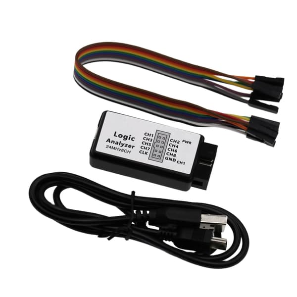 24MHz USB Logikk Analysator Enhet 8 Kanalers Inngang For Laboratorie Krets Testing
