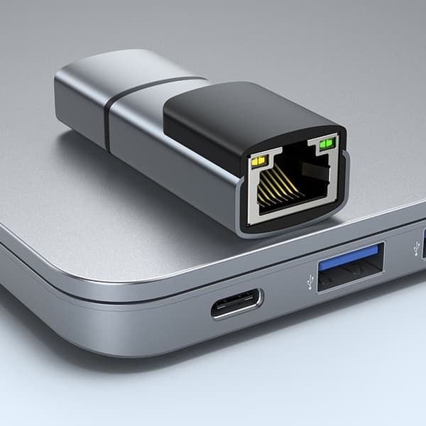 Aluminium USB C hun til RJ45 Ethernet-adapter 100/1000 Mbps hurtig kablet netværkskonverter til bærbar computer stationær null - 1000M