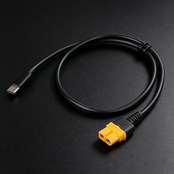 USB C til XT60 Adapterkabel 100W Hurtiglading for FPV Droner Fjernkontroller Kjøretøy 1.5m