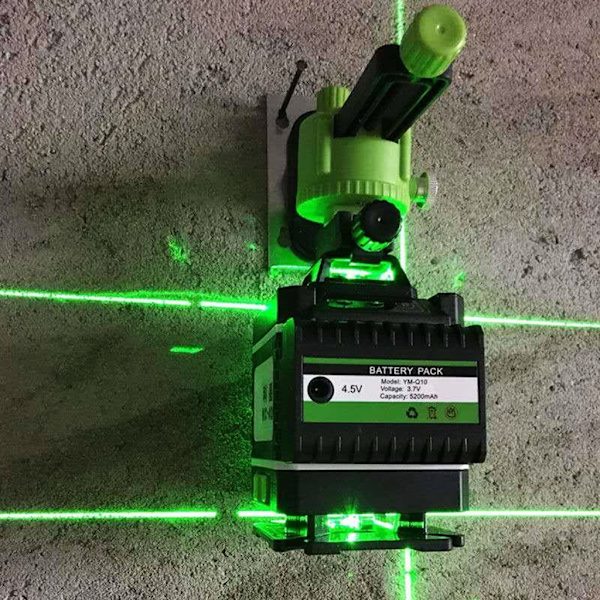 Väggfäste för 8/12 linjer 3D-lasernivå Lasernivåadapter Linjelaserbas