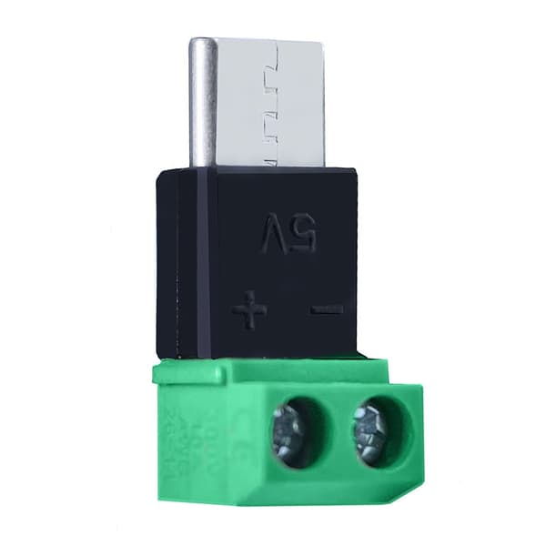 USB C 2P Terminal OTG Adapter Ikke-loddet Nem Installation Til DIY Opladningskabel null - A