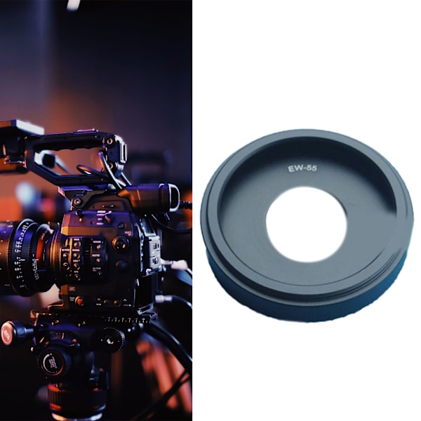 EW-55 55mm Hållbar Linshuv för Kameralins RF 28mm F2.8 STM R50 Kameror R5 R6