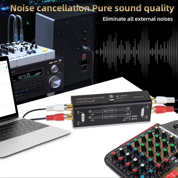 Kvalitetslydtilkobling Musikksignalisolator for musikkentusiaster