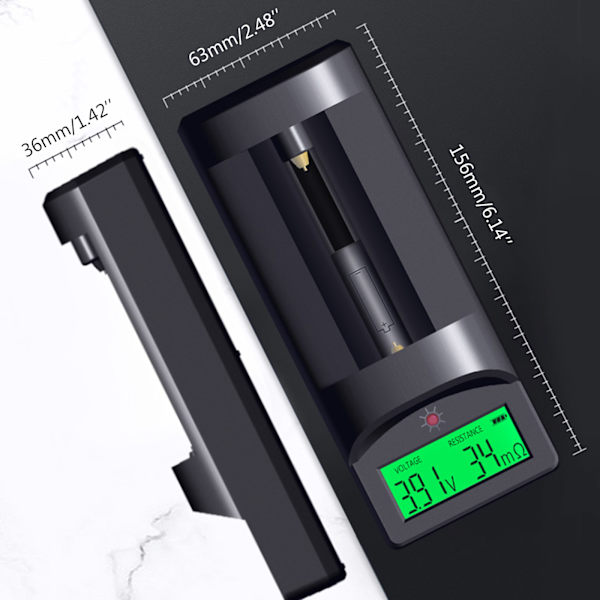 Handhållen Batteri Intern Resistans Testare Spänningstestare Analysator för Batteri