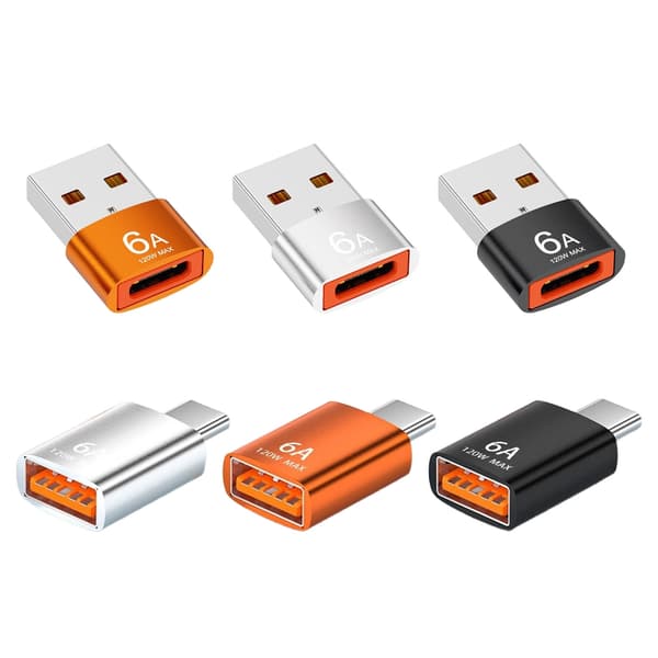 Type C - USB 3.1 -sovitin lataussovitin kätevään latausliitäntään Silver Type C to USB male