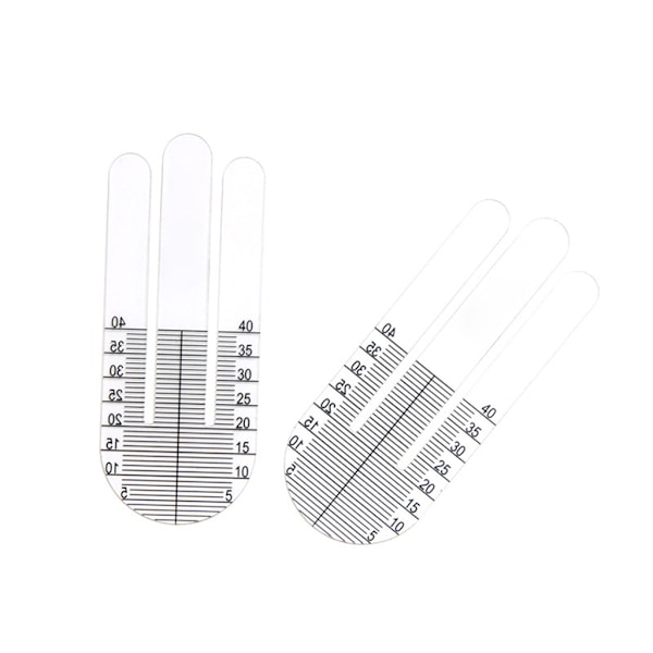 2 st/set Optisk PH-linjal Pupillhöjdsmätare Optometri PH-testare Lätt