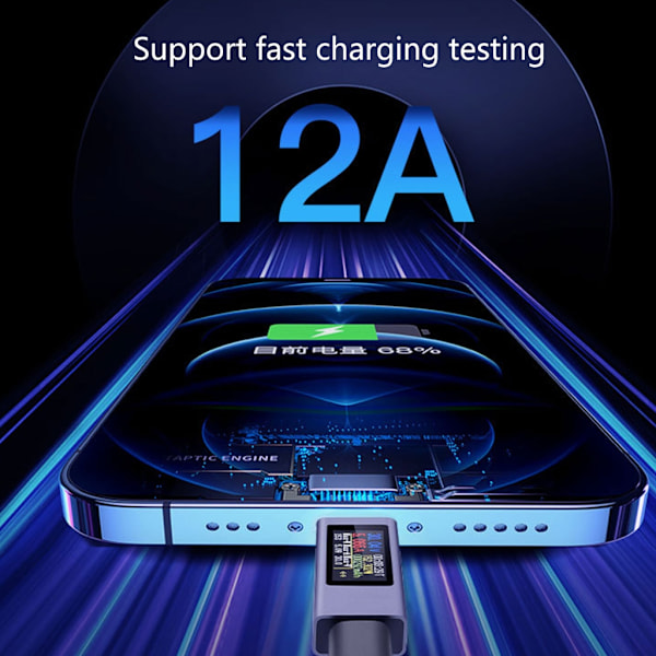 Viktigt Verktyg Telefonladdningstestare Batterihälsotest för Reseentusiaster