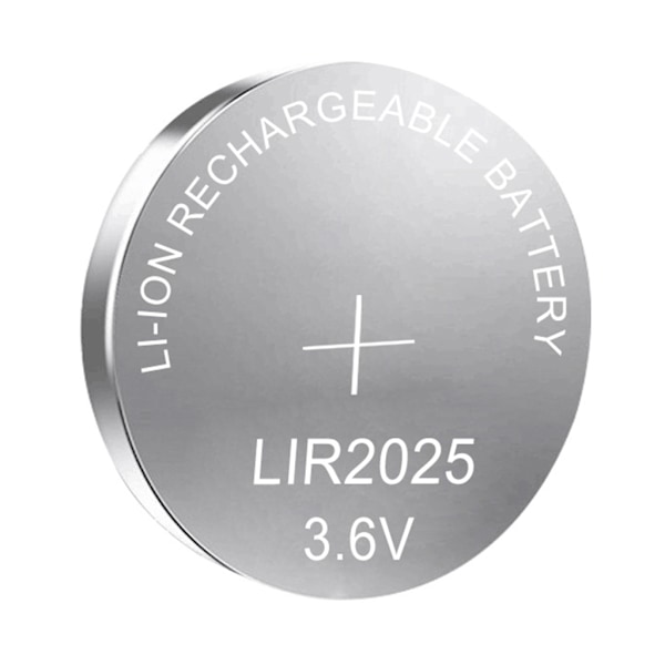 3.6V 35mAh LIR2025 Uppladdningsbara Batterier LIR 2025 Knappcellsbatteri Ersättning för Fjärrkontroller Moderkort Klockor 2 cards 10 pieces