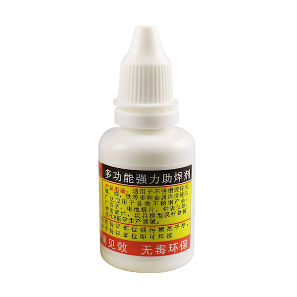 20 ml Kraftfullt Rosin Lödmedel, Flödesmedel utan rengöring, Rostfritt Stål, Vit Plåt, Järn, 18650 Batteri Svetsning, Vattenvätska