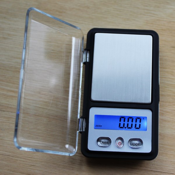 Digital fickvåg 0,01 g Mini elektronisk smyckesvåg Bärbar matvåg Smycken Gram Skala 6 enheter Konvertering 200 g