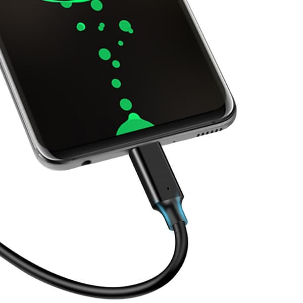 PD60W Hurtigopladningskabel Wire3A USB3.2 Input Type C Output Strømkabel 10Gbps 1m