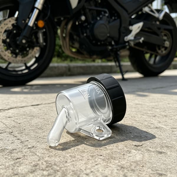 ABS Motorcykel Bromsvätskebehållare Liten Storlek Lättviktsdesign null - Transparent small 
