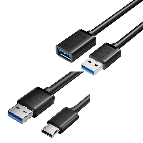 USB3.0 forlængerkabel han til hun dataoverførsel til mus, tilbehør til bærbar computer 50cm - 127