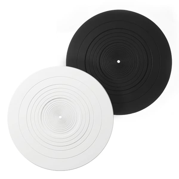 Silikone Antistatiske Vinylmåtter Pladespillere Slipmat Pad Diameter 297Mm Controller Black