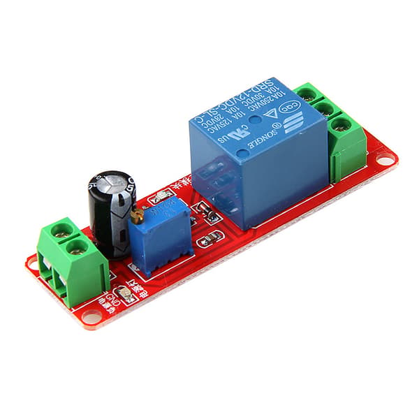 12V NE555 Oscillator Forsinkelse Justerbar Timer Relæ Switch Modul 0-10 Sekunder