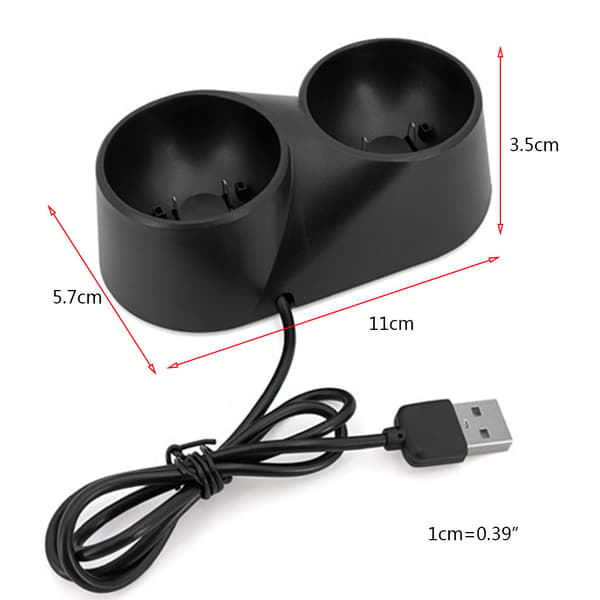 2-i-1 opladningsdockstation til VR Move Gaming Controller Opladning