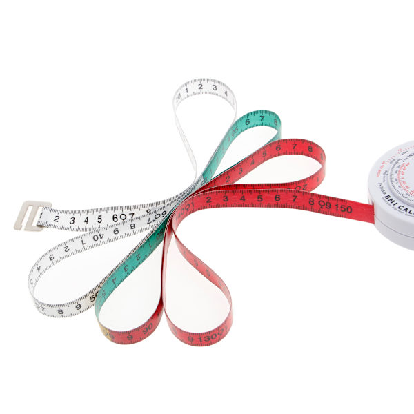 BMI Kroppsmasseindex Mätband 150cm Mätverktyg Kalkylator Diet Viktminskning