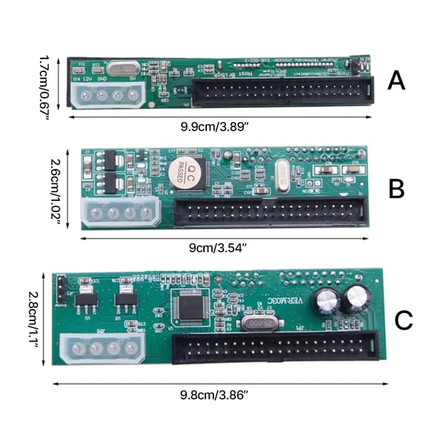 SATA til IDE Adaptere 3.5\" Serielle 39/40Pin Konvertere Strøm SATA til IDE null - C