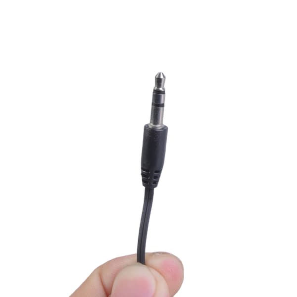 Bärbara 3,5 mm hörlurar med infällbar kabel för smartphones White
