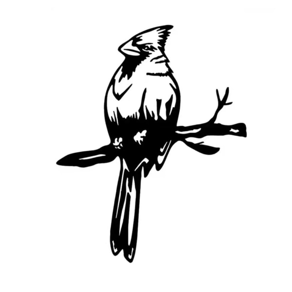 Trädgård Black Bird Silhouette-Stake Metal Bird Stakes Uteplats gräsmatta djurstaty