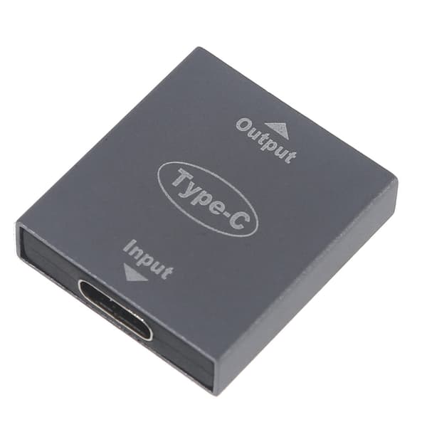 Kvinde Splitter Konverter Adapter Forlænger Konnektor til USB C Oplader Laptop