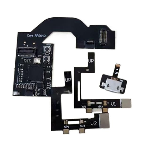 Oppgraderbar CPU-kabelbrikke Erstatning Spillkonsoller Oppgraderinger Programmerbar Kabelbrikke Erstatning Egnet for Rp2040 Lite null - OLED V6