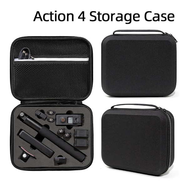 Mini Förvaringsväska för DJI Action 4 Kamera Bärväska Handväska Skyddande Box