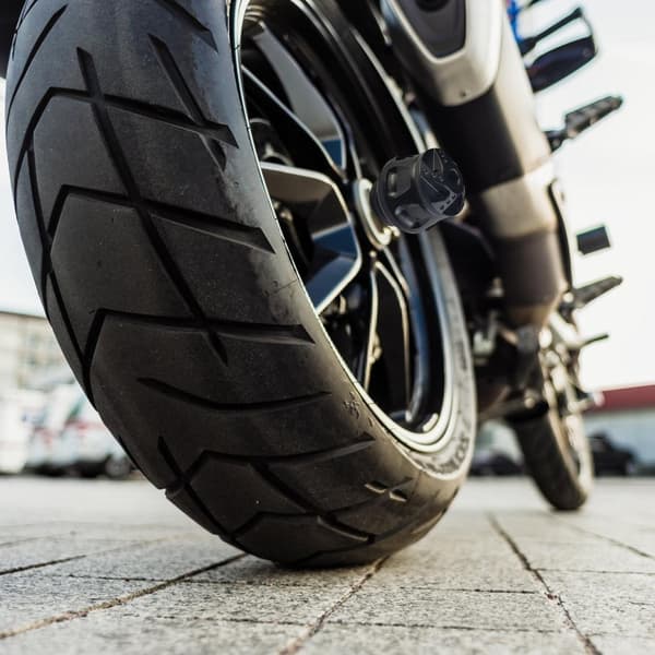 Universal Motorcykel Gaffel Kraschskydd Fallskydd Aluminium Fallblock Black