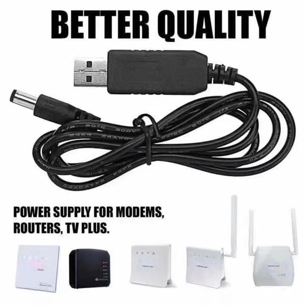 USB til DC 5V 9V 12V Step-up Adapterstik til Router Højttaler Miniventilator HUB 9V