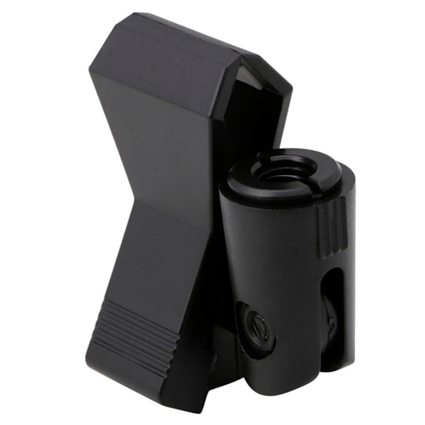Flexibel Stötdämpande Universal för Fjärilsfjäder Mikrofon Mic Clip Hållare Svart