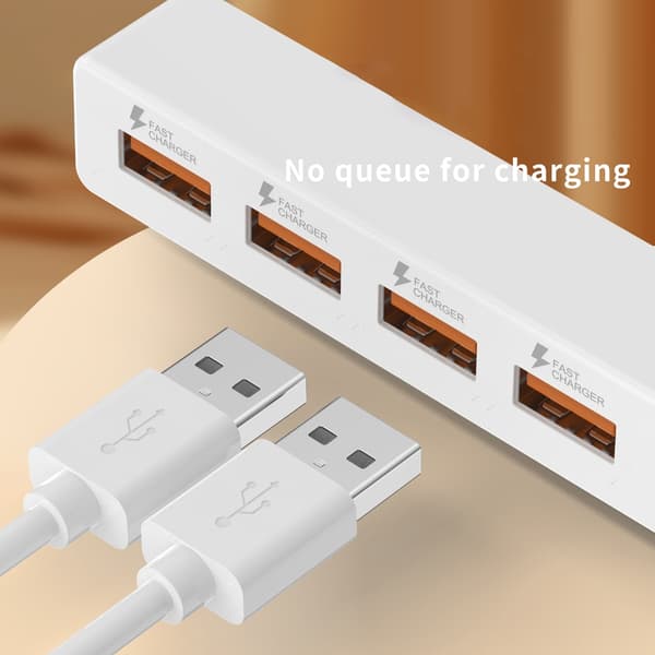 USB2.0 Splitterkabel USB Hann til 4 Hunn USB2.0 Konverter Multippel USB-port 30cm