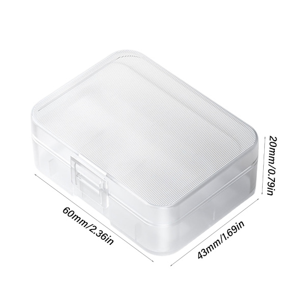 Durability18500 Batterifodral, Bärbar Hårt Plastfodral Damm- & Fuktsäkert Förvaringslåda för 18500 Batteri Utomhusbruk