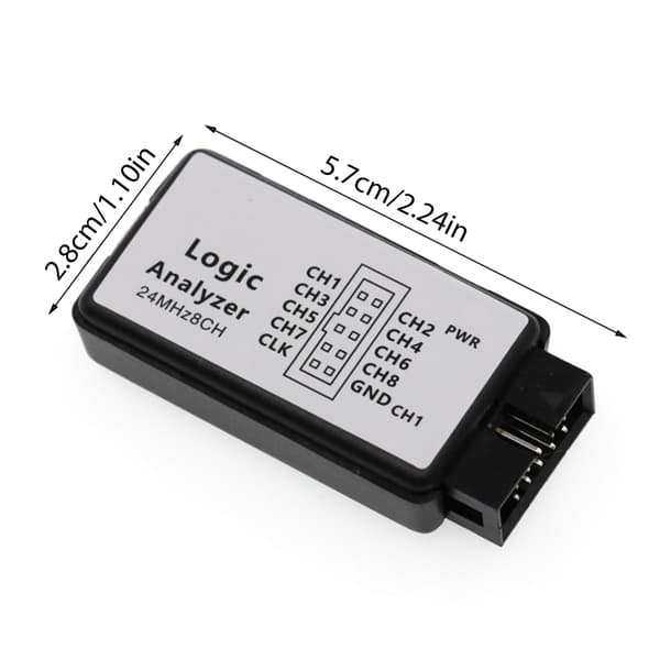 24MHz USB Logikanalysator Enhed 8 Kanal Input Til Laboratorie Kredsløbstest