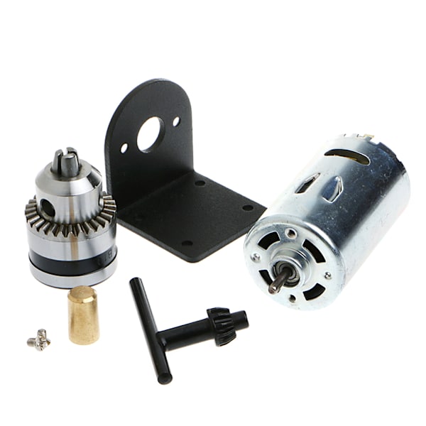 Ny Handborr DIY Drejbankspress 555 Motor för med 1/8\" Chuck + Monteringsfäste 12-