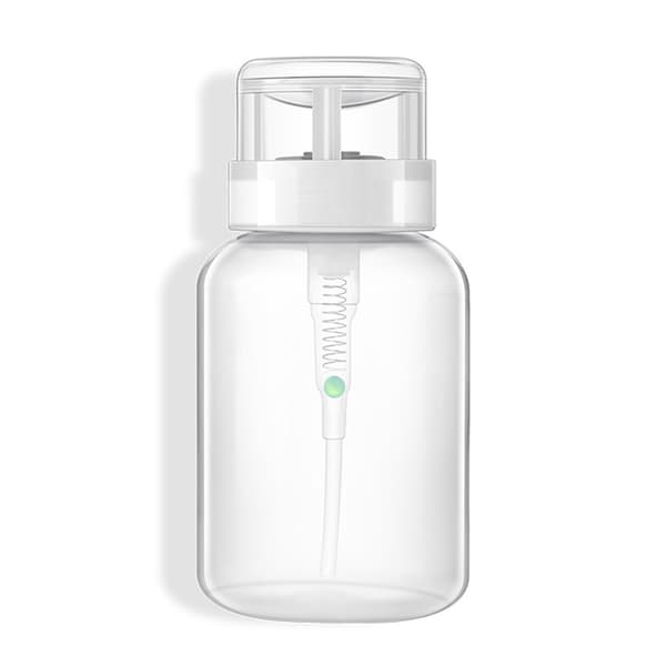 200ml Tryck ner Dispenser Nagellacksremover Pump Tomma Flaskdispensrar White