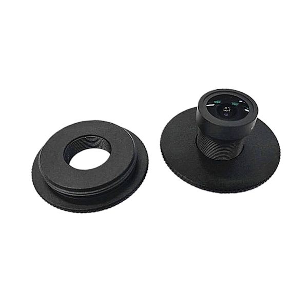 Holdbar CS til M12 Mount Board Linse Konverter Adapter Ring Sort til TVI CVI Boks Black