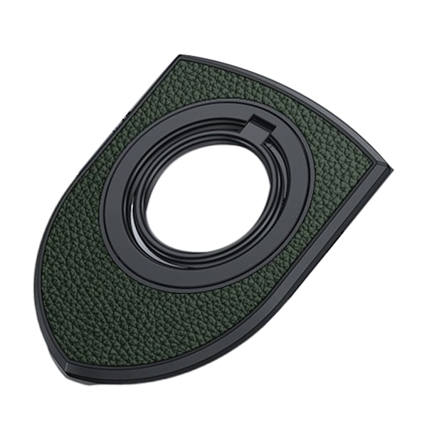 360 roterande finger ringhållare stativgrepp för mobiltelefon bil magnetisk montering Dark green Leather pattern