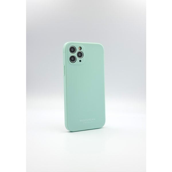 Aqua Grön TPU silikon skal med kamera skydd till Iphone 12PROMAX grön