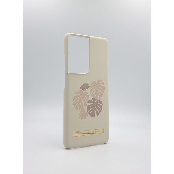 TROPICAL SANDSTORM -Ljus Beige mobilskal till Samsung S21ULTRA beige