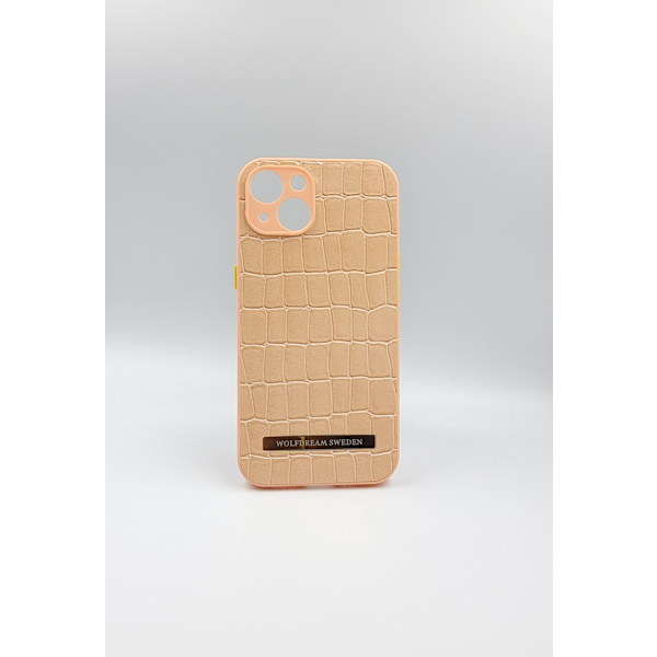 CROCO TANGERINE-Orange mobilskal med hållare till Iphone 13 orange