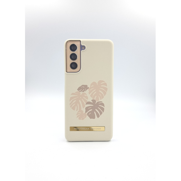 TROPICAL SANDSTORM -Ljus Beige mobilskal till Samsung S21PLUS beige