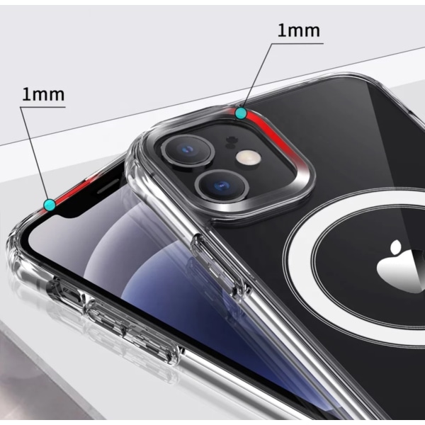 Magsafe Clear Case- Transparent mobilskal till Iphone 12MINI transparent