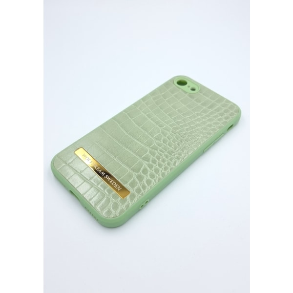 CROCO FERN-Pastell Grön mobilskal med hållare till Iphone SE2020 grön