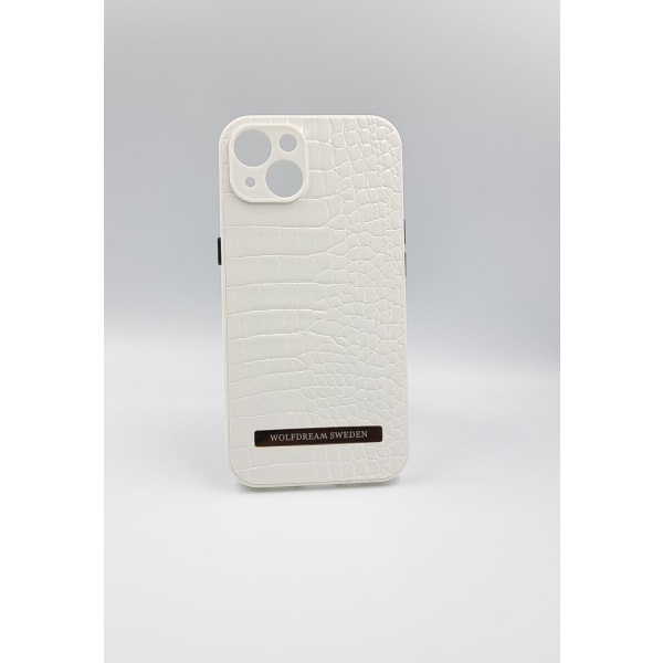 CROCO WHITE-Vit mobilskal med mobilhållare till Iphone 13MINI vit