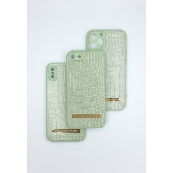 CROCO FERN-Pastell Grön mobilskal med hållare till Iphone 11 grön