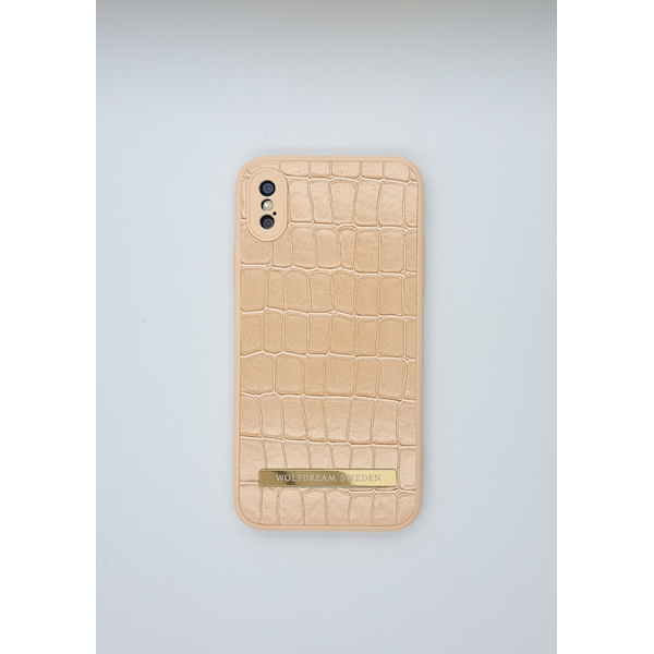 CROCO TANGERINE-Orange mobilskal med hållare till Iphone XR orange