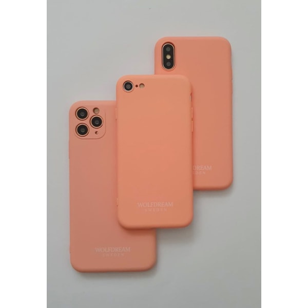 CORAL PINK SILIKON MOBILSKAL TILL IPHONE 7/8PLUS orange