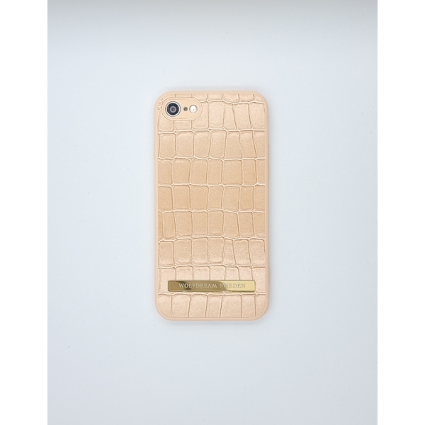 CROCO TANGERINE-Orange mobilskal med hållare till Iphone 7/8 orange