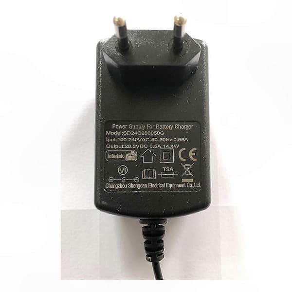 28,8V 500mA EU-laddare för eldrivna leksaksbilar och fordon