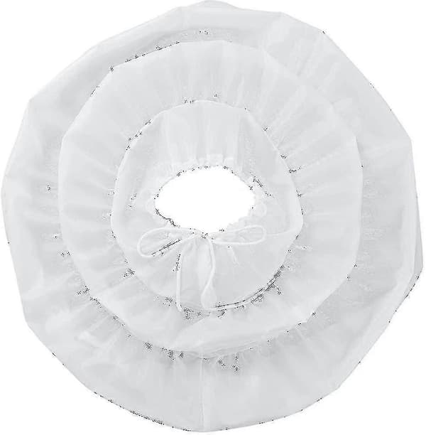Underkjol med 3 ringar för flickor, vit, för bröllop, brudnäbb och festklänning